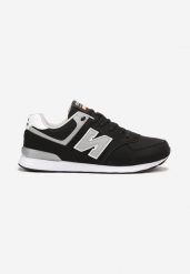 Czarno-Szare Buty Sportowe do Kostki z Ozdobną Wstawką i Modnymi Naszywkami Reygan. Czarne buty sportowe na co dzień męskie Born2be, bez zapięcia. Za 129.99 zł.