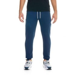 Męskie spodnie dresowe Leone Soft Basic. Niebieskie spodnie dresowe męskie LEONE 1947 APPAREL, z dresówki. W wyprzedaży za 154.80 zł.