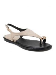 Sixth Sens Sandały w kolorze beżowym rozmiar: 41. Brązowe sandały damskie Sixth Sens, bez wzorów, bez obcasa. Za 121.99 zł.