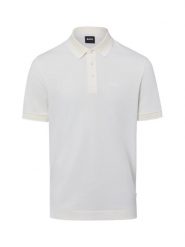 BOSS koszulka polo Mężczyźni Bawełna (100%) biały, XL. Białe koszulki polo męskie Boss, m, bez wzorów, z bawełny, bez ramiączek. Za 599.95 zł.