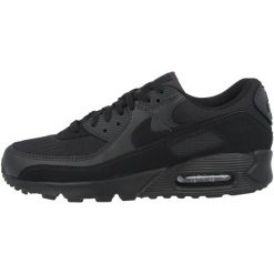 Buty do chodzenia męskie Nike Air Max 90. Czarne buty wizytowe męskie Nike, z materiału, bez zapięcia. Za 849.99 zł.
