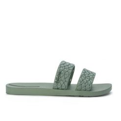 Klapki damskie Ipanema RENDA II FEM. Zielone klapki damskie Ipanema, bez wzorów, z materiału, bez obcasa. Za 82.00 zł.