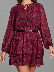 Sukienka szmizjerka z paskiem - wielobarwny. Sukienki damskie Sinsay, l, bez wzorów, bez kołnierzyka, bez ramiączek, szmizjerki. Za 59.99 zł.