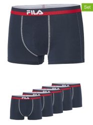 Fila Bokserki (5 par) w kolorze granatowym rozmiar: S. Niebieskie bokserki męskie Fila, bez wzorów. Za 108.99 zł.