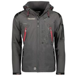 Kurtka softshell męska Geographical Norway Techno DB MEN 056 (WU4563H/GN-DARK. Szare kurtki softshell damskie Geographical Norway, m, bez wzorów, z softshellu, bez kaptura. Za 269.00 zł.