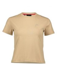 ESPRIT Koszulka w kolorze beżowym rozmiar: XL. Brązowe bluzki damskie Esprit, xl, bez wzorów, z bawełny, bez kołnierzyka, bez ramiączek. Za 61.46 zł.