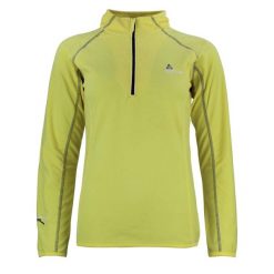 Dziewczęca bluza z mikropolaru z półgolfem Peak Mountain Gafine. Żółte bluzy bez kaptura damskie Peak Mountain, z materiału. Za 106.00 zł.