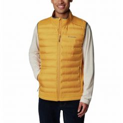 Bezrękawnik Puchowy Męski Columbia Out-Shield Hybrid Vest. Czarne kamizelki męskie Columbia, m, z puchu. W wyprzedaży za 477.70 zł.