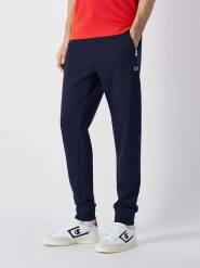 Champion Spodnie dresowe w kolorze granatowym rozmiar: M. Niebieskie spodnie dresowe męskie CHAMPION, bez wzorów, z dresówki. Za 101.94 zł.
