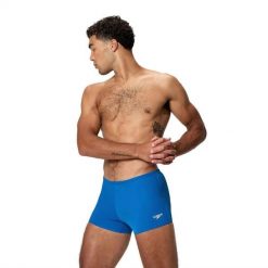 Kąpielówki męskie spodenki kąpielowe Speedo Endurance Logo. Niebieskie kąpielówki męskie Speedo, l, bez wzorów, z materiału, do pływania. Za 146.48 zł.