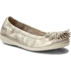Baleriny CAPRICE - 9-22116-20 Offwht Glitter 112. Żółte baleriny damskie Caprice, bez wzorów, z materiału, bez obcasa. W wyprzedaży za 139.00 zł.