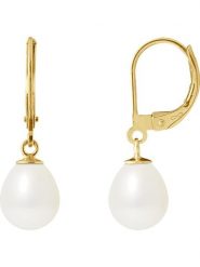 Pearline Złote kolczyki z perłami rozmiar: onesize. Białe kolczyki damskie Pearline, z perłą, złote. Za 717.99 zł.