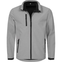Kurtka Przeciwdeszczowa Softshell, Szara, Wiatroszczelna, Turystyczna, Sportowa, Popielata. Szare kurtki softshell damskie Stedman, l, bez wzorów, z elastanu, bez kaptura. Za 287.00 zł.
