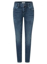 Timezone Dżinsy "Sanya" - Skinny fit - w kolorze granatowym rozmiar: W32/L30. Niebieskie jeansy damskie Timezone. Za 96.37 zł.