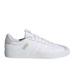 Buty adidas Vl Court 3.0 W ID8795 białe. Białe buty sportowe na co dzień damskie bez wzorów, ze skóry. Za 362.20 zł.
