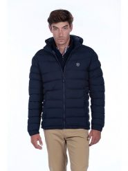 The Time of Bocha Kurtka pikowana w kolorze granatowym rozmiar: S. Niebieskie kurtki męskie The Time of Bocha, s, z aplikacjami, bez kaptura. Za 260.99 zł.