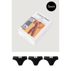 Slipy Mężczyzna CALVIN KLEIN HIP BRIEF 3PK. Czarne slipki męskie CALVIN KLEIN, bez wzorów, z bawełny. Za 190.35 zł.
