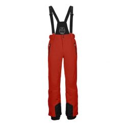 Spodnie narciarskie i snowboardowe męskie Killtec Enosh, na szelkach. Brązowe spodnie materiałowe męskie KILLTEC, bez wzorów, z materiału, sportowe. Za 437.00 zł.