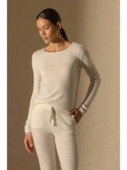 Perfect Cashmere Kaszmirowy sweter "Oprah" w kolorze kremowym rozmiar: S. Brązowe swetry klasyczne damskie Perfect Cashmere, s, z kaszmiru, bez kołnierzyka. Za 400.45 zł.