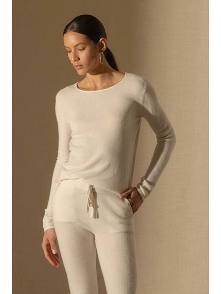 Perfect Cashmere Kaszmirowy sweter "Oprah" w kolorze kremowym rozmiar: S. Brązowe swetry klasyczne damskie Perfect Cashmere, s, z kaszmiru, bez kołnierzyka. Za 400.45 zł.
