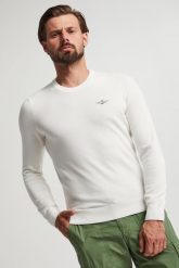 Sweter męski AERONAUTICA MILITARE. Swetry męskie AERONAUTICA MILITARE, m, bez wzorów, bez kołnierzyka. W wyprzedaży za 389.35 zł.