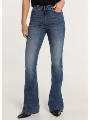 CIMARRON Dżinsy - Flared fit - w kolorze granatowym rozmiar: W29. Niebieskie jeansy damskie CIMARRON, z podwyższonym stanem. Za 268.95 zł.