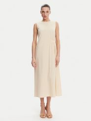 Weekend Max Mara Sukienka letnia Tenebre 2515621032 Écru Regular Fit. Sukienki damskie Weekend Max Mara, na lato, xxl, bez wzorów, z syntetyku, bez kołnierzyka, bez ramiączek. Za 899.99 zł.