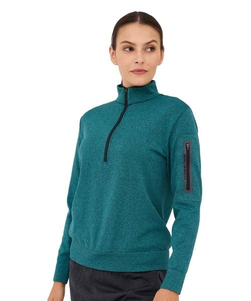 Bluza damska wełniana rozpinana Brubeck OUTDOOR MERINO. Zielone bluzy z kapturem damskie Brubeck, l, z materiału. Za 299.00 zł.