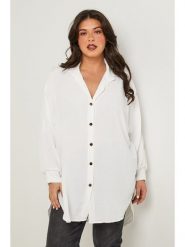 Curvy Lady Koszula w kolorze białym rozmiar: 40/42. Białe koszule damskie Curvy Lady, bez wzorów, klasyczne, bez kołnierzyka, bez ramiączek. Za 144.92 zł.
