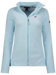 Geographical Norway Kurtka polarowa "Tug" w kolorze błękitnym rozmiar: S. Niebieskie kurtki damskie Geographical Norway, s, bez wzorów, z polaru, bez kaptura. Za 79.03 zł.