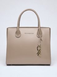 CXL by Christian Lacroix Skórzana torebka "Montaigne" w kolorze beżowym - 31 x 26 x 15 cm rozmiar: onesize. Brązowe torebki klasyczne damskie CXL by Christian Lacroix, bez wzorów, z materiału, bez dodatków. Za 522.14 zł.