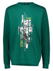 Cavalli CLASS Bluza w kolorze zielonym rozmiar: M. Zielone bluzy bez kaptura męskie Cavalli Class, m, z bawełny. Za 140.53 zł.