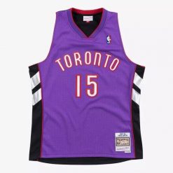 Koszulka Nba Toronto Raptors Vince Carter. Fioletowe bluzki damskie Mitchell & Ness, bez wzorów, sportowe, bez kołnierzyka, bez ramiączek. W wyprzedaży za 421.50 zł.