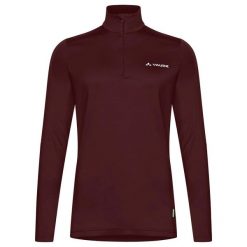 Damski top treningowy z zamkiem błyskawicznym 1/2 VAUDE Livigno II. Brązowe topy sportowe damskie Vaude, s, bez wzorów, z materiału, bez ramiączek. Za 361.45 zł.
