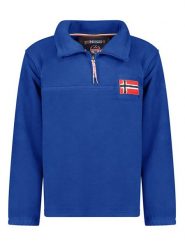Geographical Norway Bluza polarowa "Tequateur" w kolorze niebieskim rozmiar: XL. Niebieskie bluzy bez kaptura męskie Geographical Norway, xl, z polaru. Za 126.75 zł.