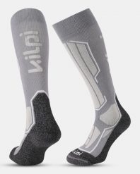 Podkolanówki narciarskie unisex Kilpi RACER-U. Szare skarpetki damskie Kilpi, bez wzorów, z wełny. Za 112.21 zł.