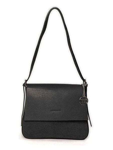 Mia Tomazzi Skórzana torebka "Viminale" w kolorze czarnym - 30 x 24 x 8 cm rozmiar: onesize. Czarne torebki klasyczne damskie Mia Tomazzi, bez wzorów, z materiału, bez dodatków. Za 347.99 zł.