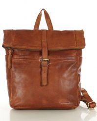Kultowy plecak damski brązowy skórzany na laptopa - MARCO MAZZINI brąz camel. Brązowe plecaki damskie bez wzorów. Za 328.99 zł.
