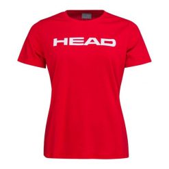 Koszulka z krótkim rękawem damska CLUB BASIC. Czerwone t-shirty damskie HEAD, xs, bez wzorów, bez kołnierzyka. W wyprzedaży za 59.50 zł.