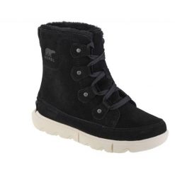 Buty Zimowe Damskie Skóra Explorer Next Joan. Czarne trapery damskie Sorel, ze skóry, bez obcasa. Za 814.99 zł.