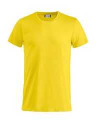 Clique Basic-T Junior T-shirt juniorska bawełniana – lemon. Żółte t-shirty damskie CLIQUE, bez wzorów, z bawełny, bez kołnierzyka. Za 84.64 zł.