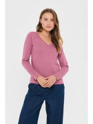 SAINT TROPEZ Sweter w kolorze szaroróżowym rozmiar: XS. Różowe swetry klasyczne damskie Saint Tropez, s, z wiskozy, bez kołnierzyka. Za 78.99 zł.