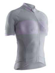 X-Bionic Koszulka kolarska w kolorze szarym rozmiar: M. Szare topy sportowe damskie X BIONIC, m, bez wzorów, z materiału, bez ramiączek. Za 321.39 zł.