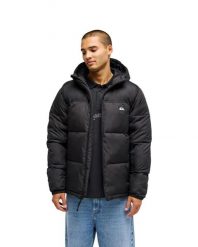 Kurtka puchowa dla Mężczyzn COLD DAYS Czarny. Czarne kurtki męskie Quiksilver, m, bez wzorów, z materiału, z kapturem. Za 549.99 zł.