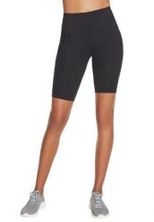 Spodnie treningowe damskie Skechers Go Walk High Waisted Bike Short. Czarne spodnie sportowe damskie Skechers, m, z materiału. Za 129.99 zł.