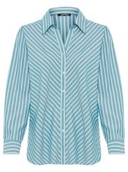 Olsen Bluzka w kolorze turkusowym rozmiar: 36. Niebieskie bluzki damskie Olsen, bez wzorów, bez kołnierzyka, bez ramiączek. Za 95.99 zł.