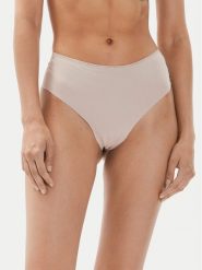 Tommy Hilfiger Stringi UW0UW05216 Beżowy. Brązowe stringi damskie Tommy Hilfiger, m, bez wzorów, z syntetyku. Za 79.99 zł.
