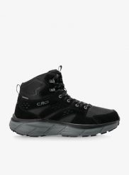 Buty turystyczne męskie wysokie CMP Kamsel Mid WP. Czarne buty trekkingowe męskie CMP, ze skóry, przed kolano, bez zapięcia, trekkingowe. Za 296.99 zł.