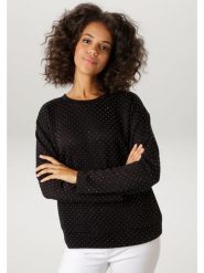 Aniston Bluza w kolorze czarnym rozmiar: 40. Czarne bluzy bez kaptura damskie Aniston. Za 130.99 zł.