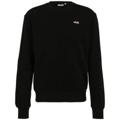 Bluza męska Fila Leverano Regular Crew Sweat. Czarne bluzy bez kaptura męskie Fila, m, z dresówki. Za 163.00 zł.